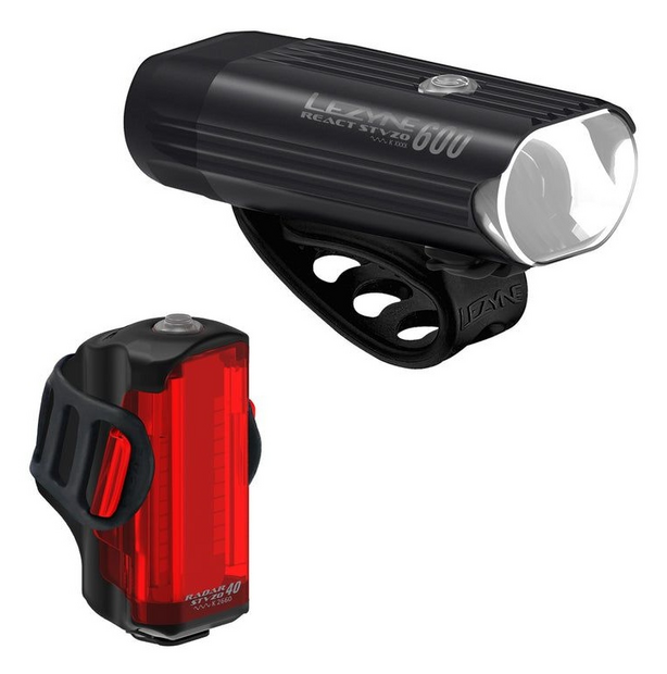 Lezyne Radar React System Akku Leuchten-Set StVZO Schwarz Modell 2026