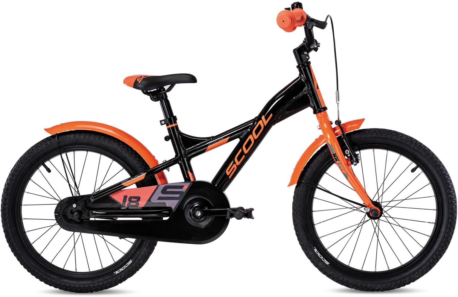 S'COOL XXlite 18 Black Orange - 18 Zoll - Y-Rahmen (2025)