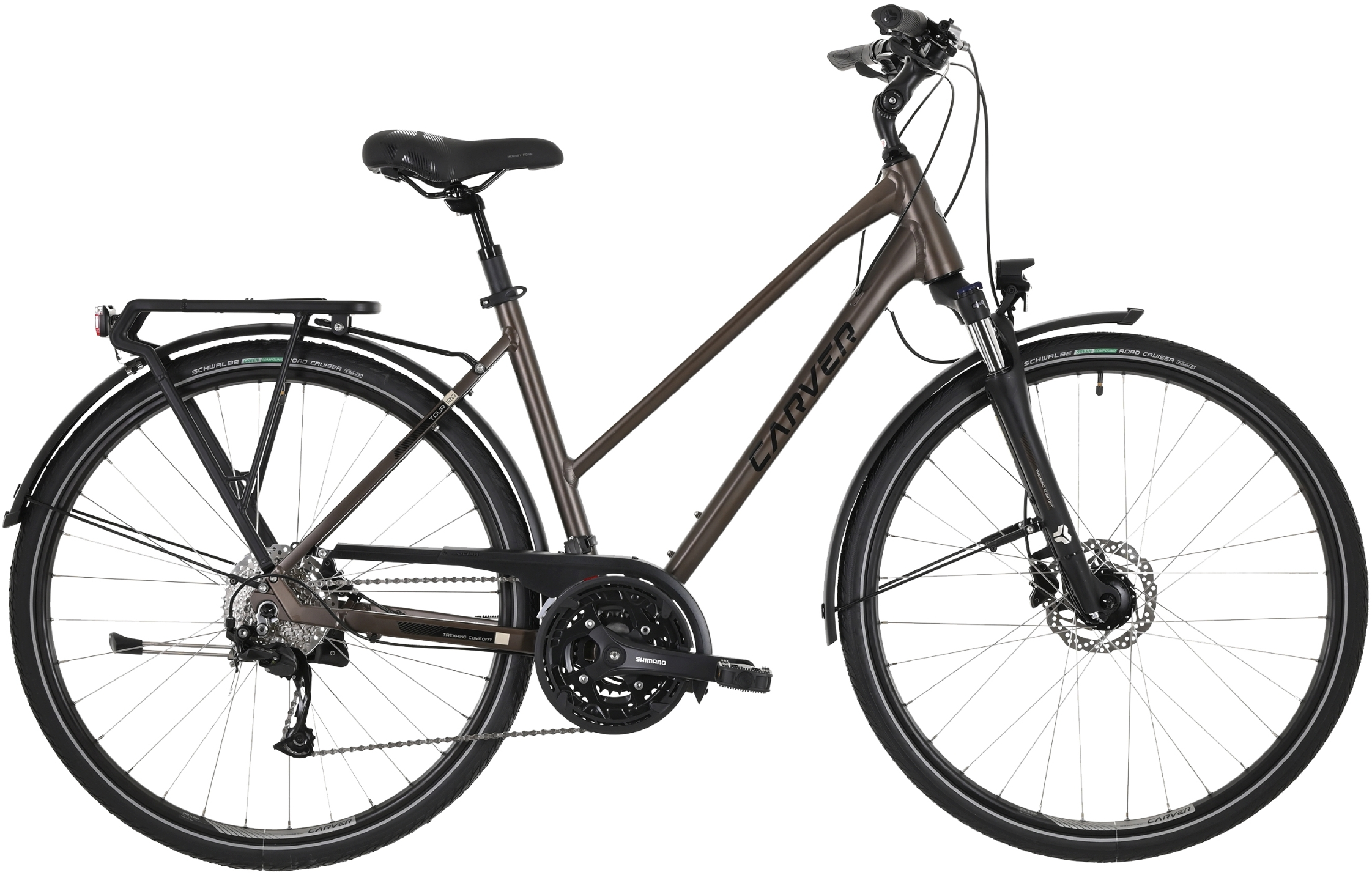 Carver Tour 120 Braun - 28 Zoll - Trapez (2025)