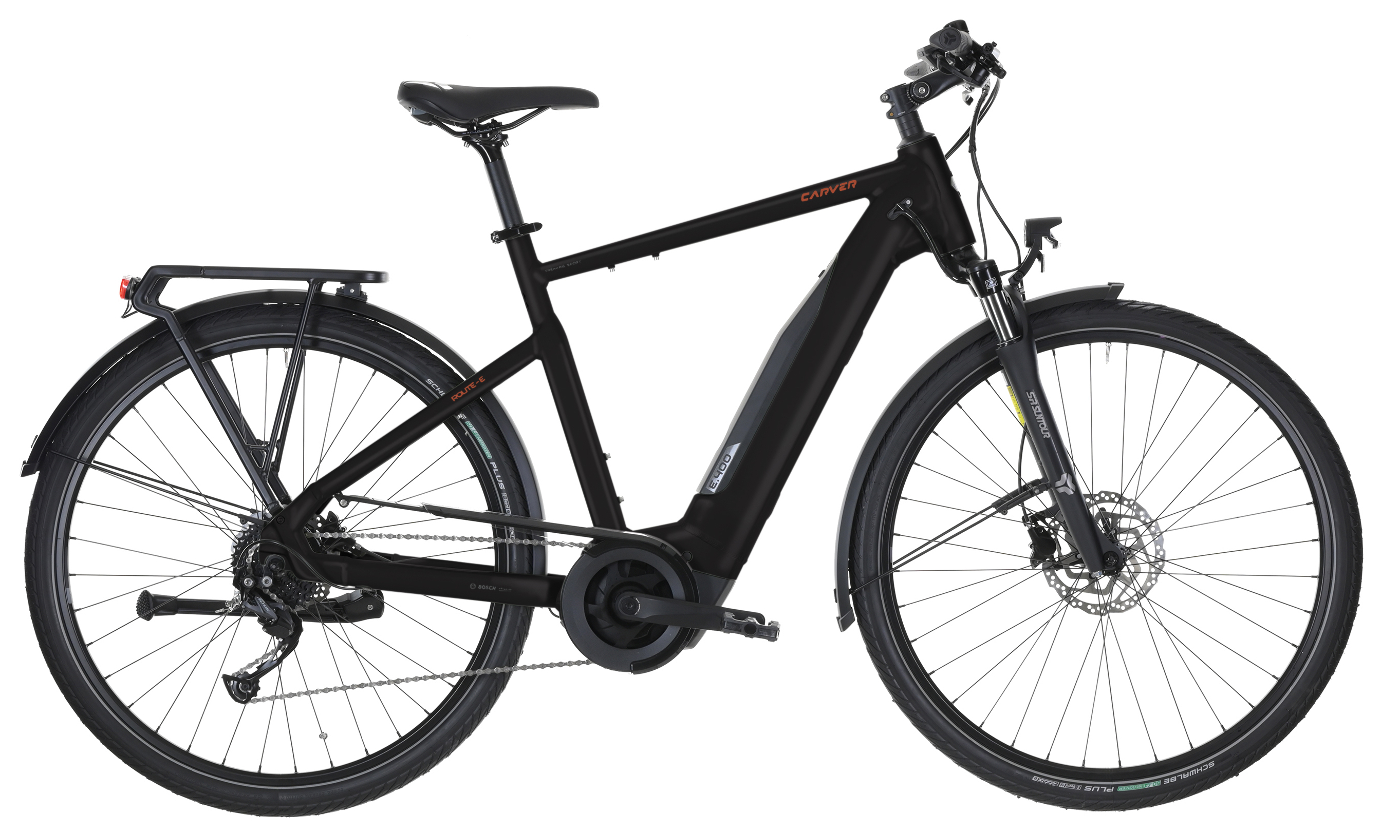 Carver Route E.400 Black - 400 Wh - 28 Zoll - Diamant (2026)