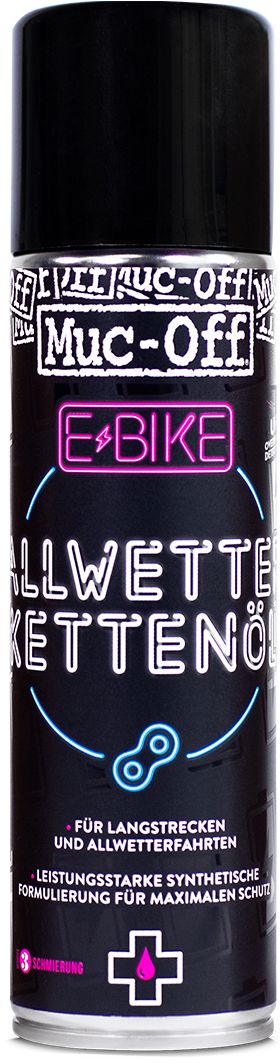 Muc-Off Kettenöl Allwetter E-Bike 250ml - black/pink - Größe 250 ml