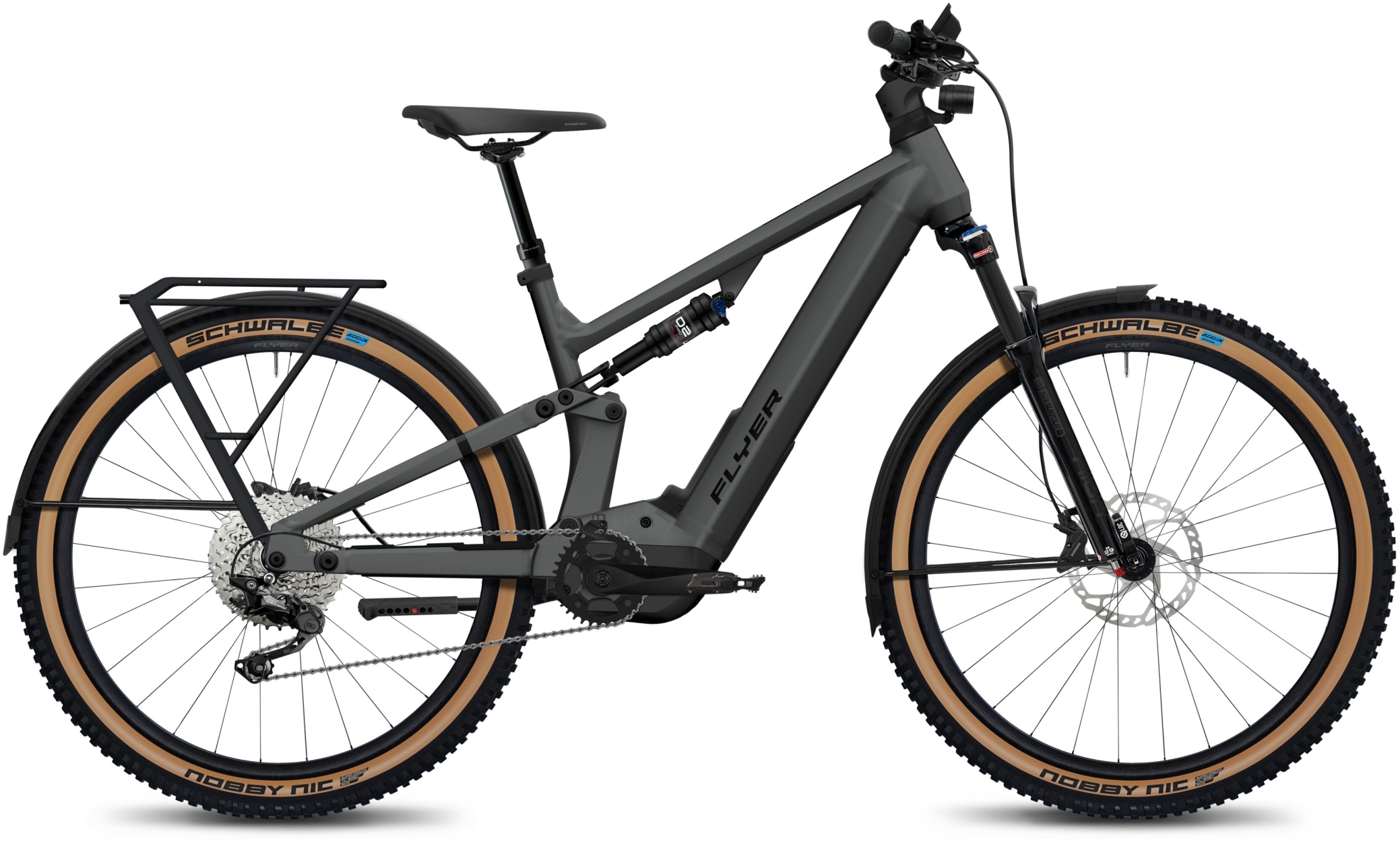Flyer Goroc X 4.10 Black Shading Satin - 630 Wh - 27.5 Zoll - Fully (2025)