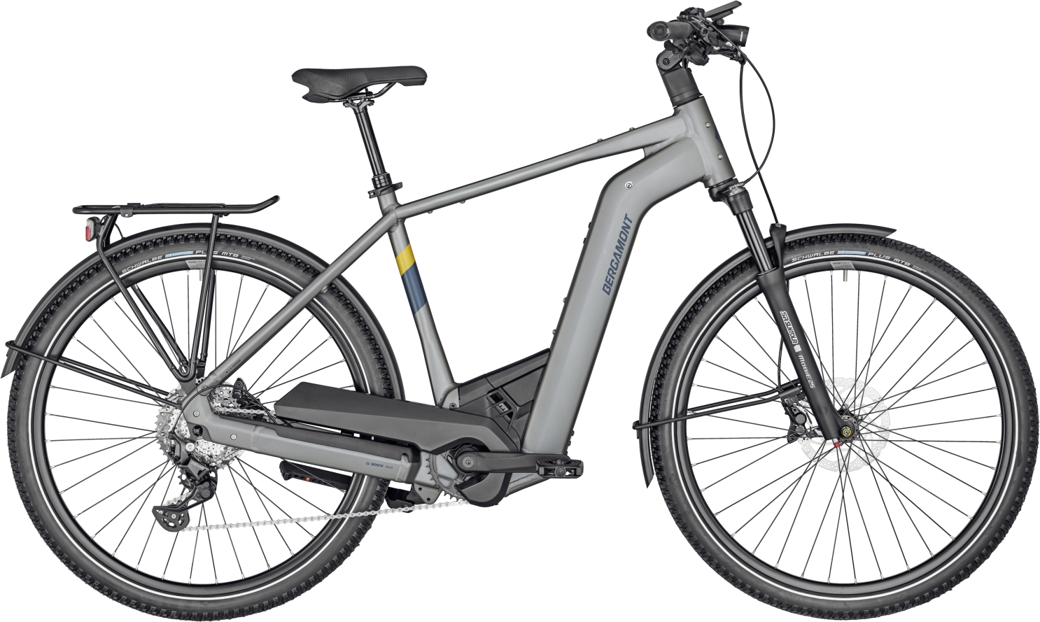 Bergamont E-Horizon Premium SUV Silber - 750 Wh - 28 Zoll - Diamant (2024)