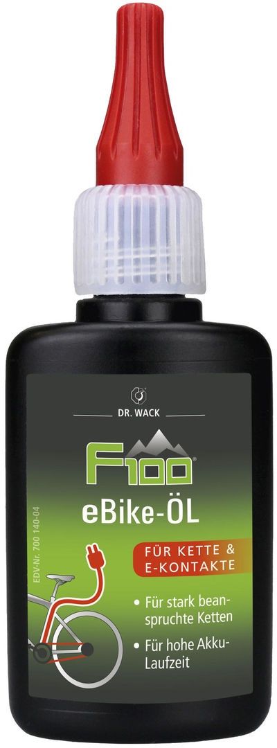 Dr. Wack F100 E-Bike Kettenöl Tropfflasche - 50ml - schwarz-grün - Größe 50 ml