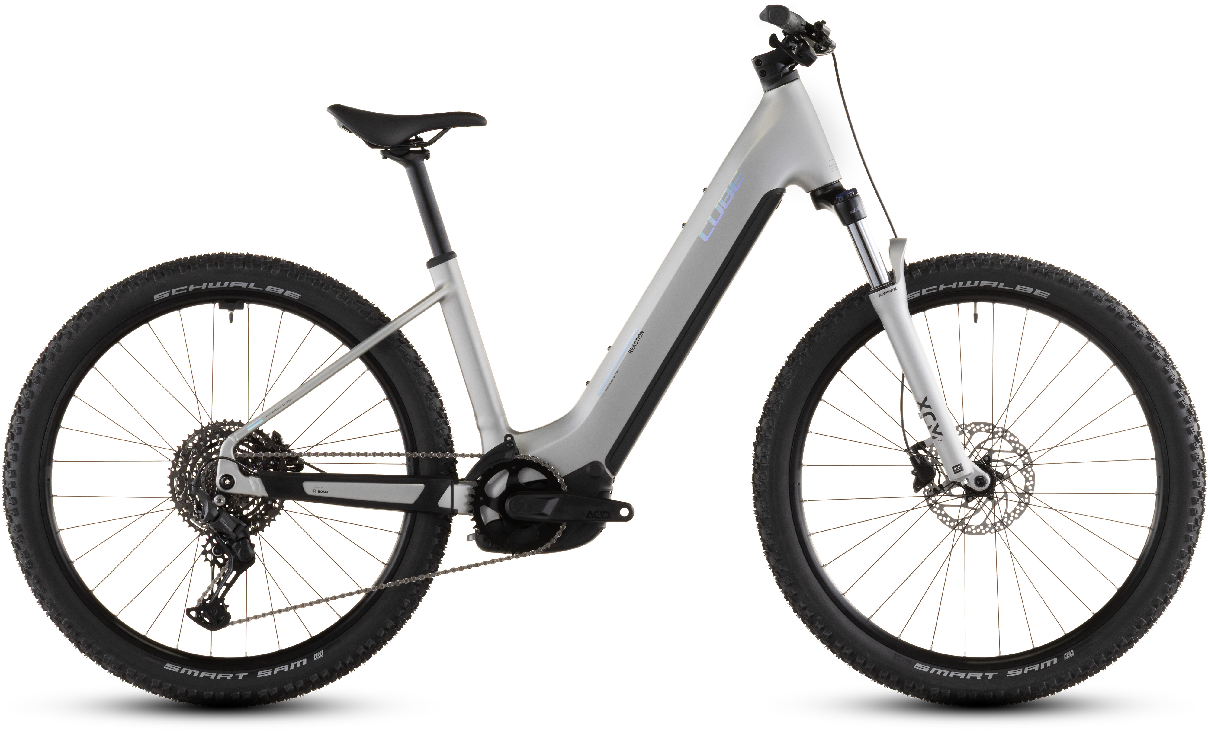 Cube Reaction Hybrid ONE 600 sleekgrey´n´prism - 600 Wh - 27.5 Zoll - Tiefeinsteiger (2026)