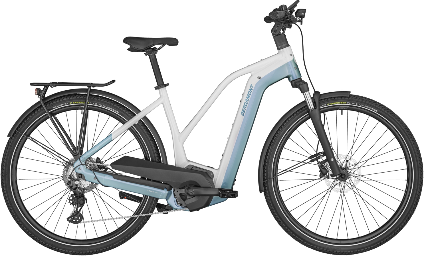 Bergamont E-Horizon Edition LTD shiny white/blue - 750 Wh - 28 Zoll - Trapez (2024)