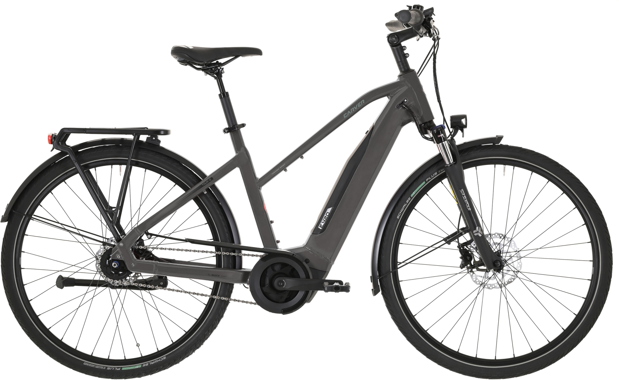 Carver Tour E.420 Dark Anthracite/Black/Copper - 500 Wh - 28 Zoll - Trapez (2025)