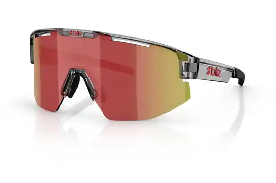 Sport-Sonnenbrillen - Bliz Matrix Transparent Dark Grey - Brow w Red Multi