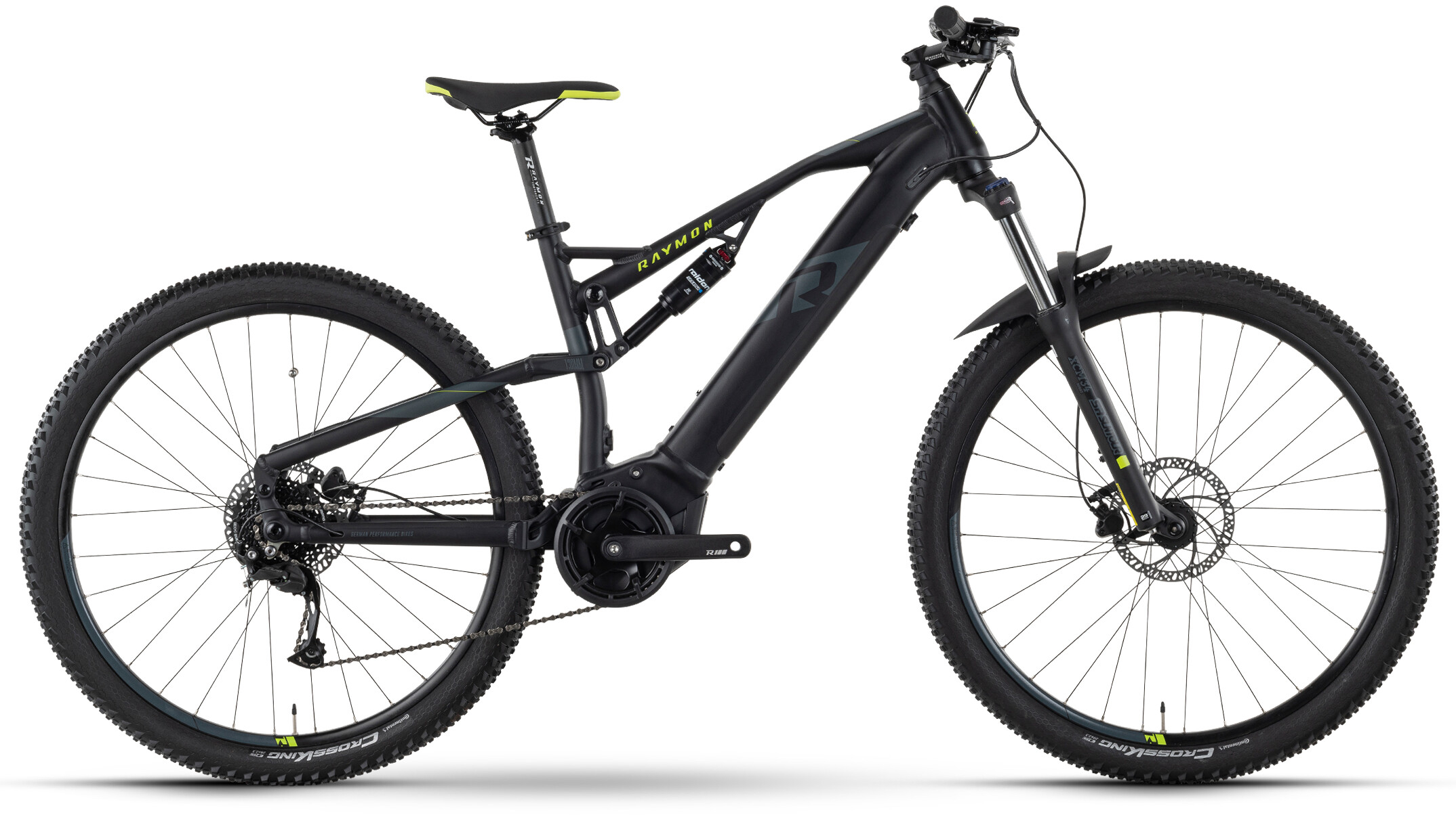 Raymon FullRay 130E 4.0 Schwarz - 500 Wh - 29 Zoll - Fully (2024)