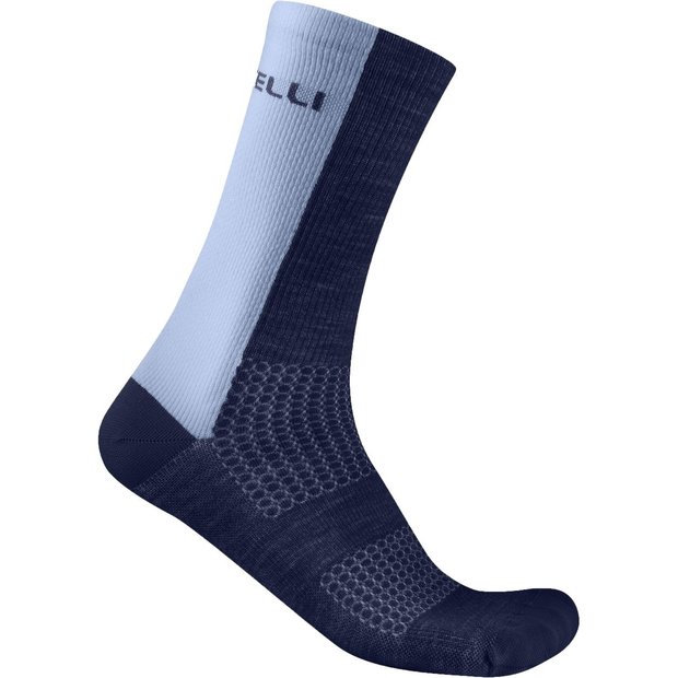CASTELLI Logo 18 Merino Socken Blau Modell 2026