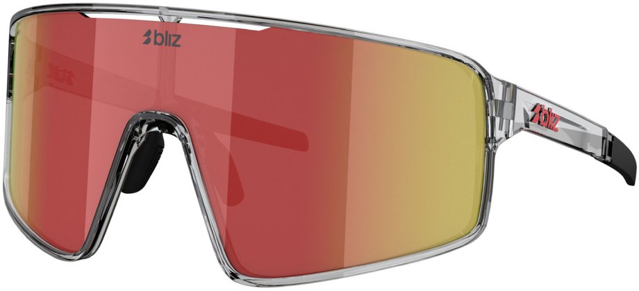 Bliz P001 Transparent Dark Grey - Brown w Red Multi Grau Modell 2026