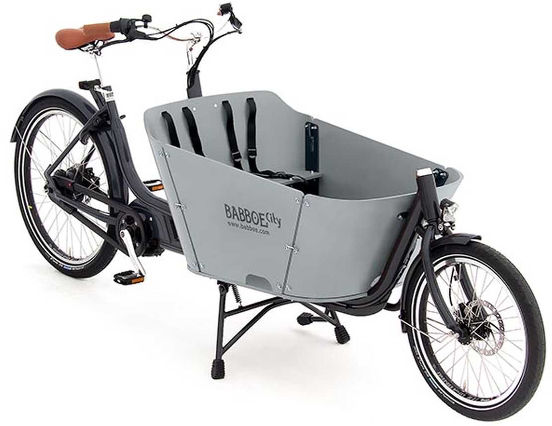 Babboe City Mountain Anthrazit - 400 Wh - 26 Zoll - Cargo (2024)