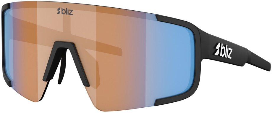 Bliz P003 Small Matte Black - Ligh Coral/Orange w Blue Multi Schwarz Modell 2026