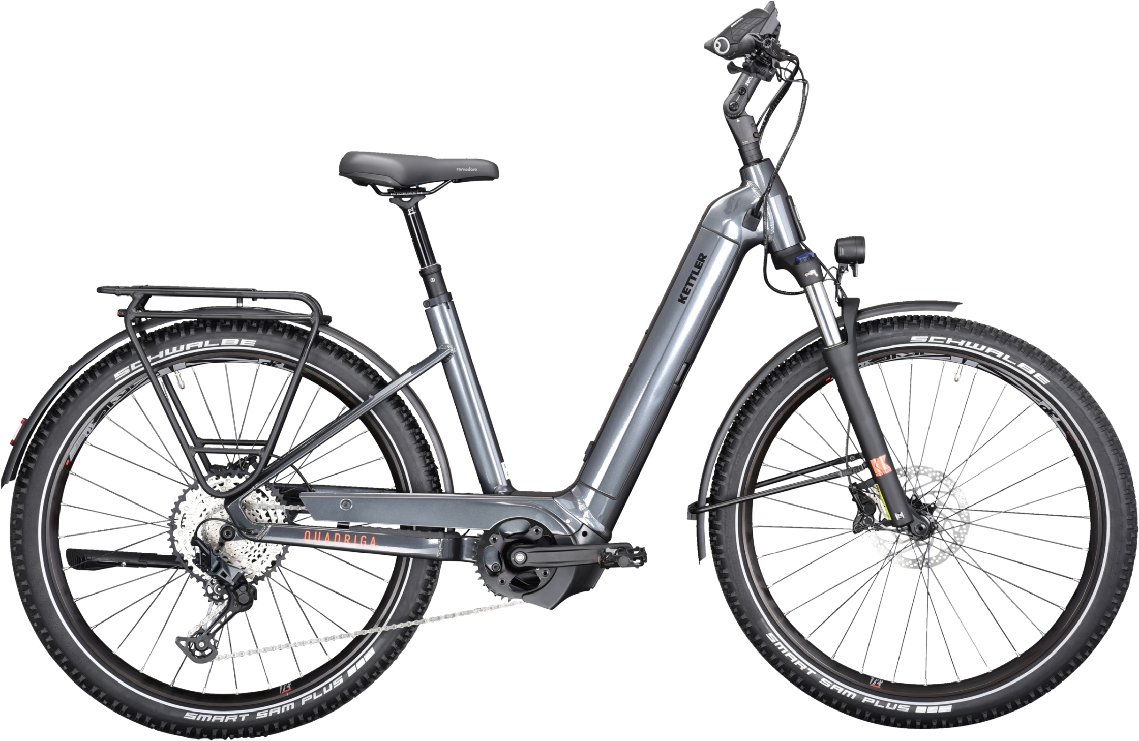 Kettler Quadriga Town & Country Comp 750 Granite Glossy - 750 Wh - 27,5 Zoll - Tiefeinsteiger (2025)