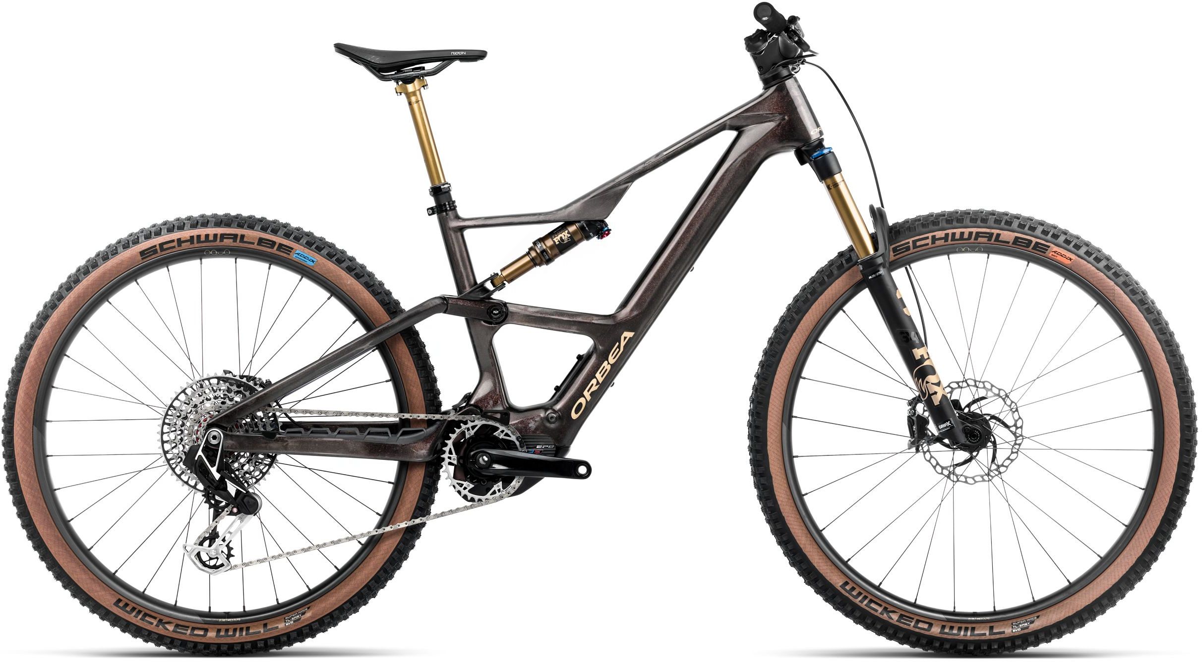 Orbea Rise SL M-LTD Cosmic Carbon View - Golden Sand - 420 Wh - 29 Zoll - Fully (2025)