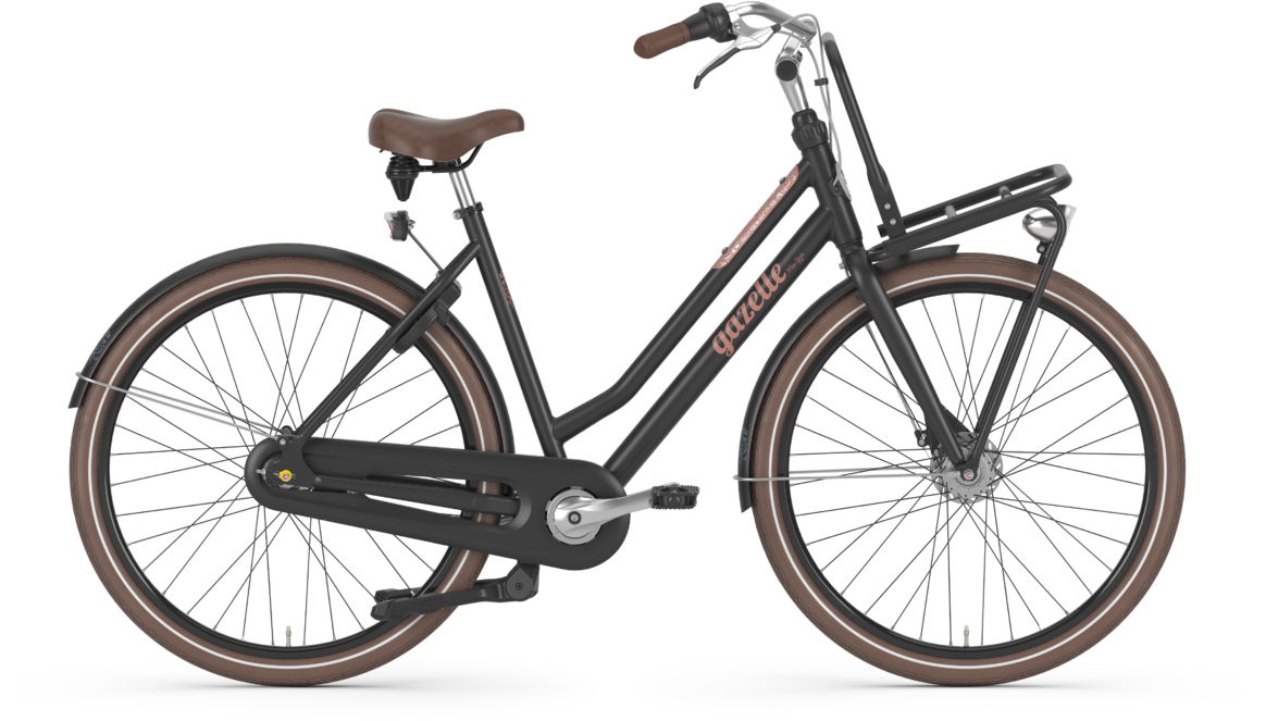 Gazelle Miss Grace RT Black Matte - 28 Zoll - Tiefeinsteiger (2025)
