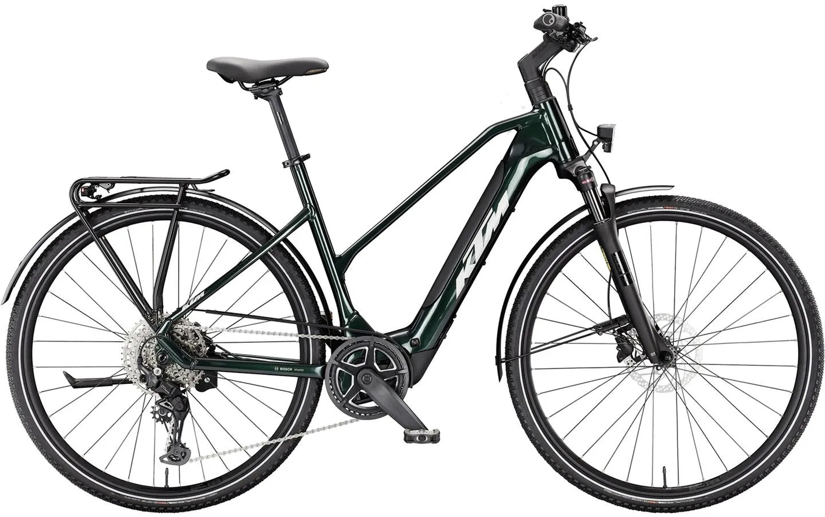 KTM Macina Sport SX 20 Smaragd Black/Silver - 400 Wh - 28 Zoll - Trapez (2026)