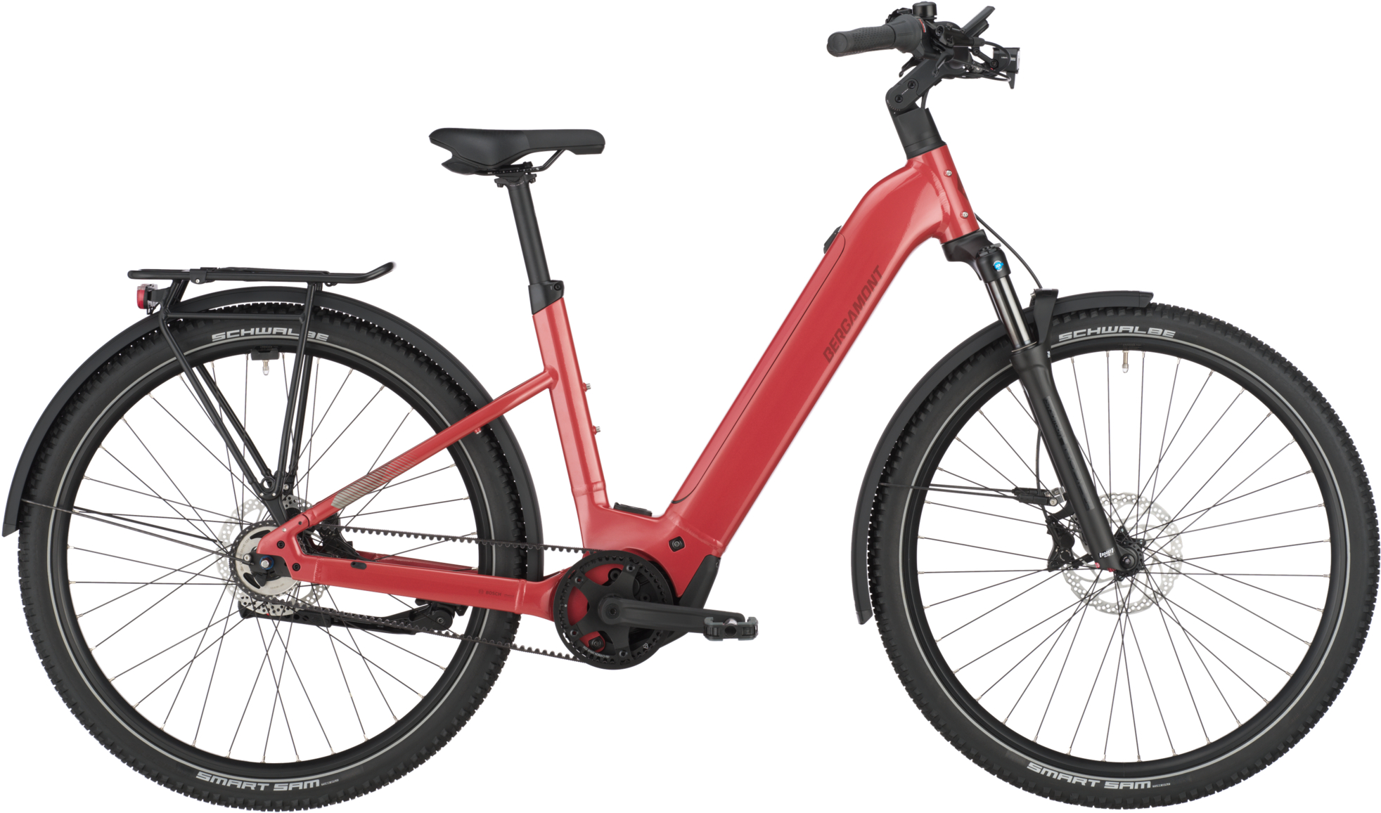 Bergamont E-Horizon 20 Belt Metallic Red - 600 Wh - 28 Zoll - Wave (2025)