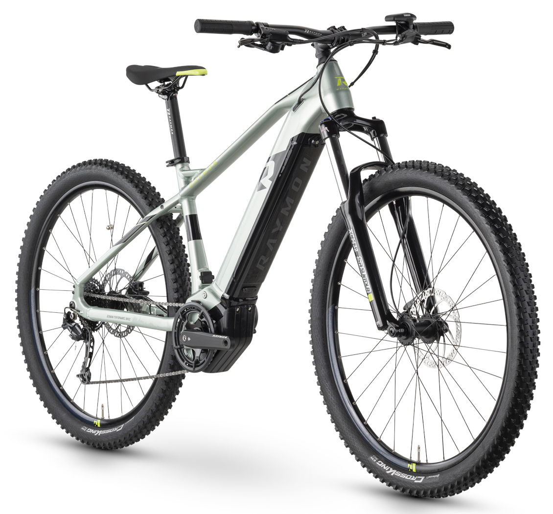 Raymon HardRay E 5.0 Pistaccio/Black/Lime - 630 Wh - 27,5 Zoll - Diamant (2024)