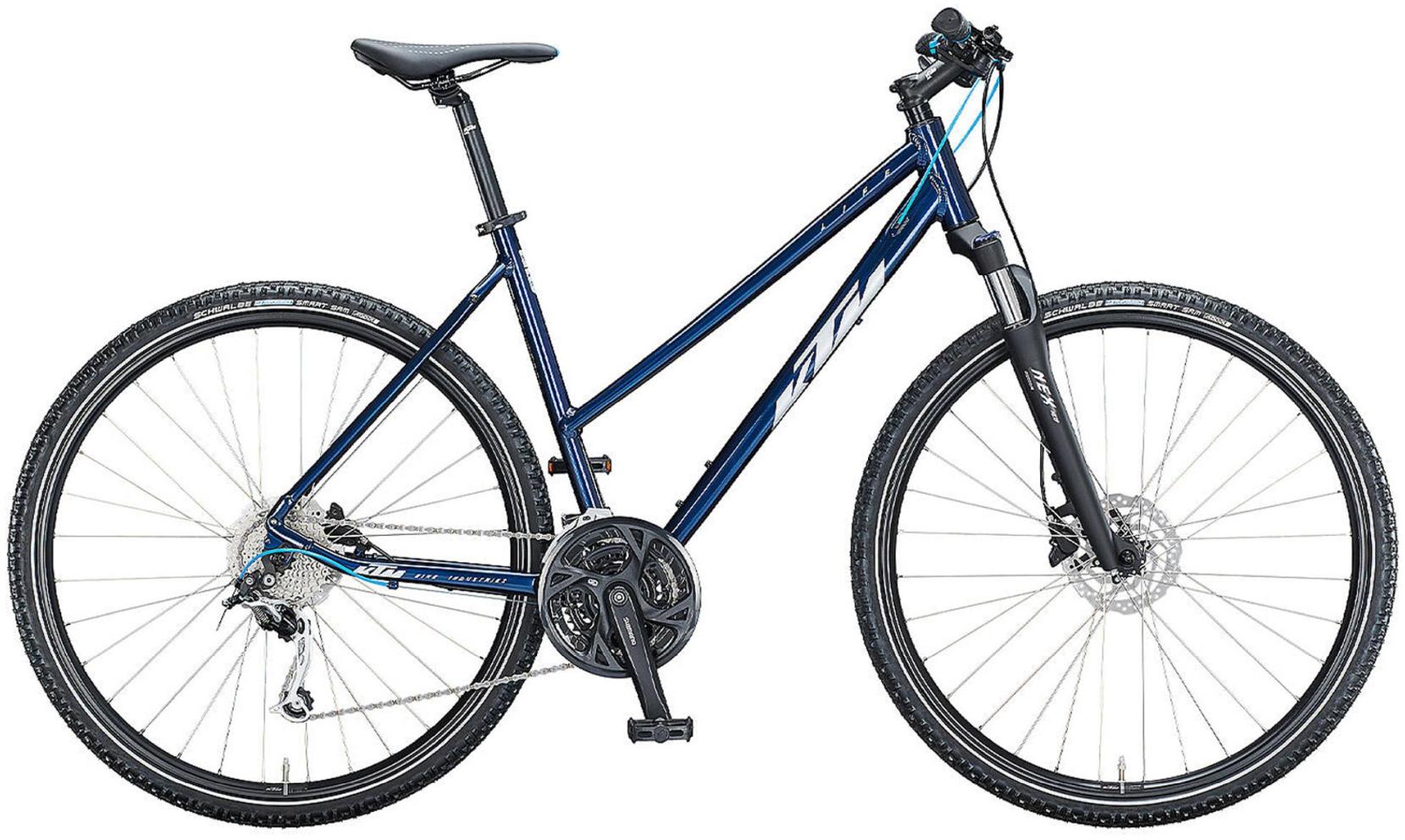 KTM X-Life Road Ultimate Dark Blue Matt - 28 Zoll - Trapez (2023)