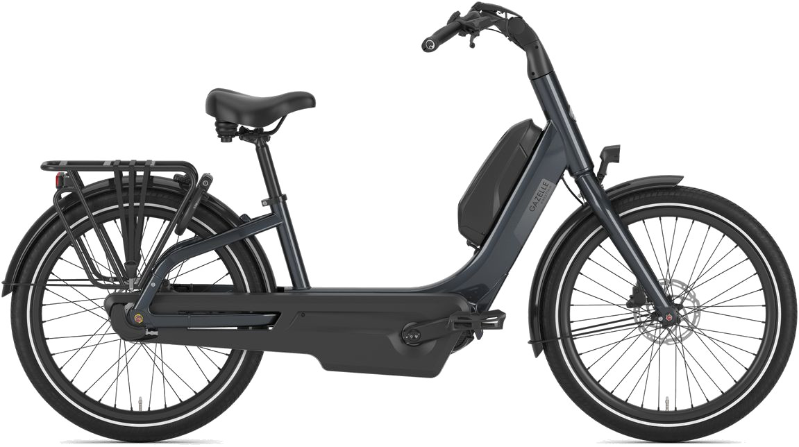 Gazelle Easyflow C8 Anthracite Grey - 630 Wh - 24 Zoll - Tiefeinsteiger (2026)
