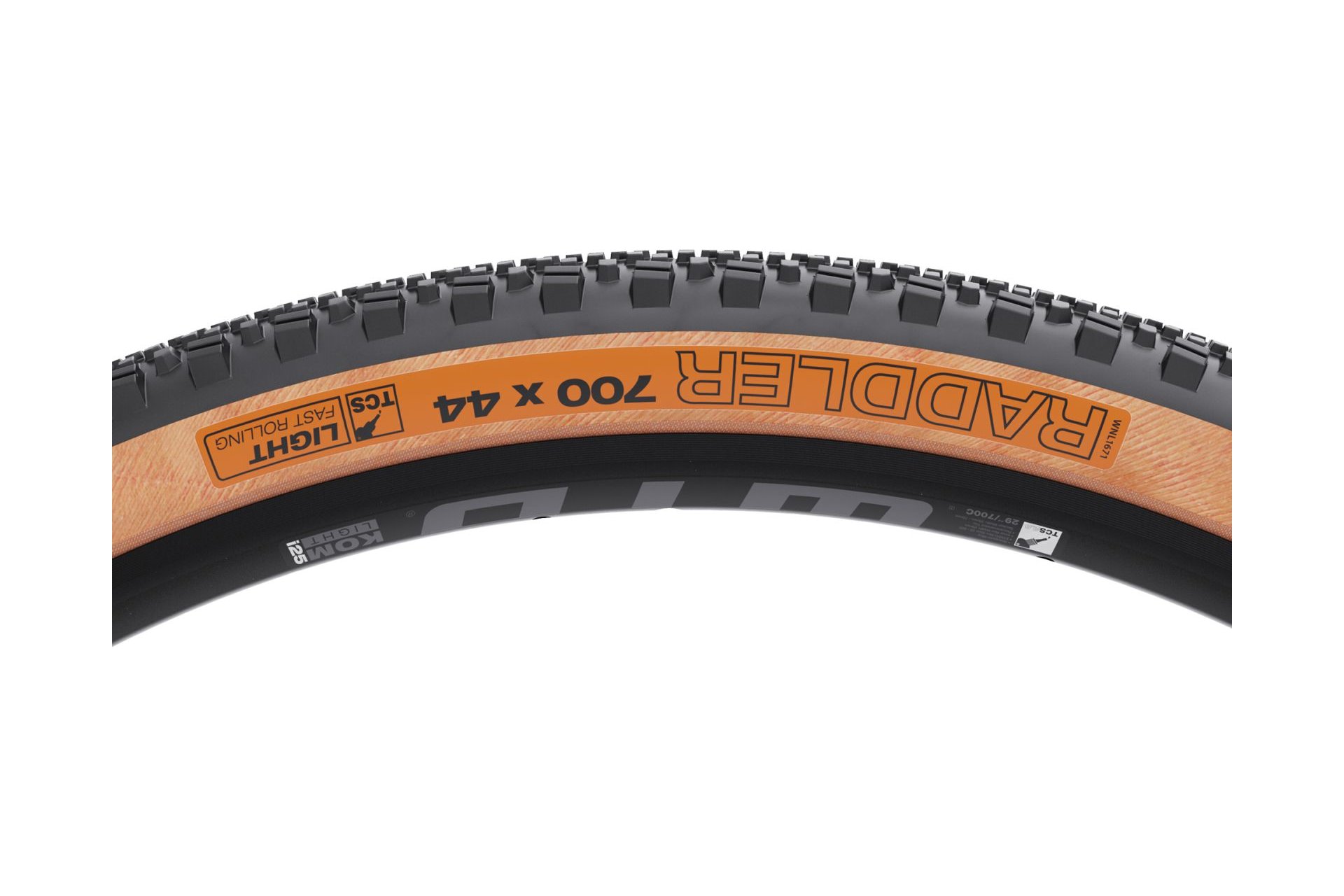 WTB Raddler Tire - 700 x 44 TCS Tubeless Folding Tan Light Fast