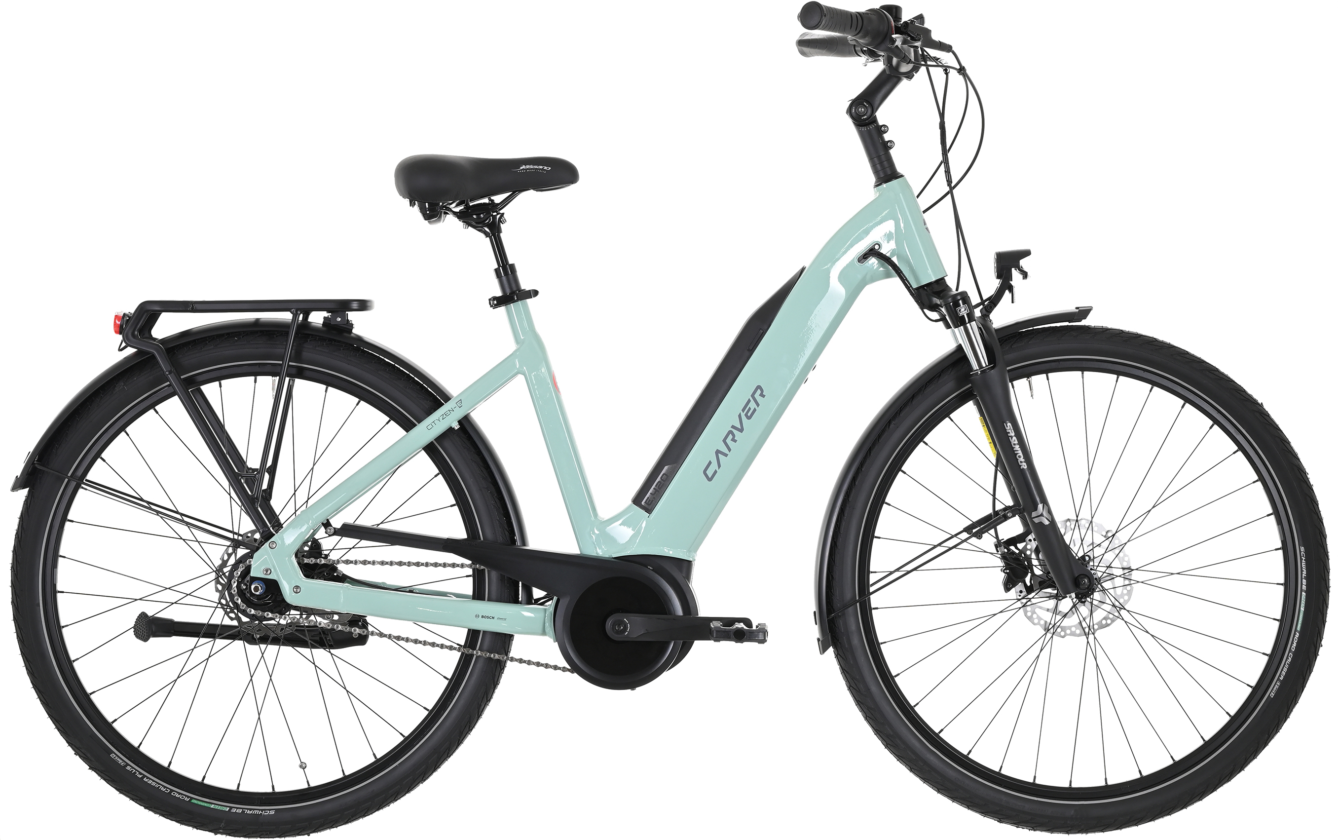 Carver Cityzen E.420 RT Türkis - 500 Wh - 28 Zoll - Tiefeinsteiger (2025)