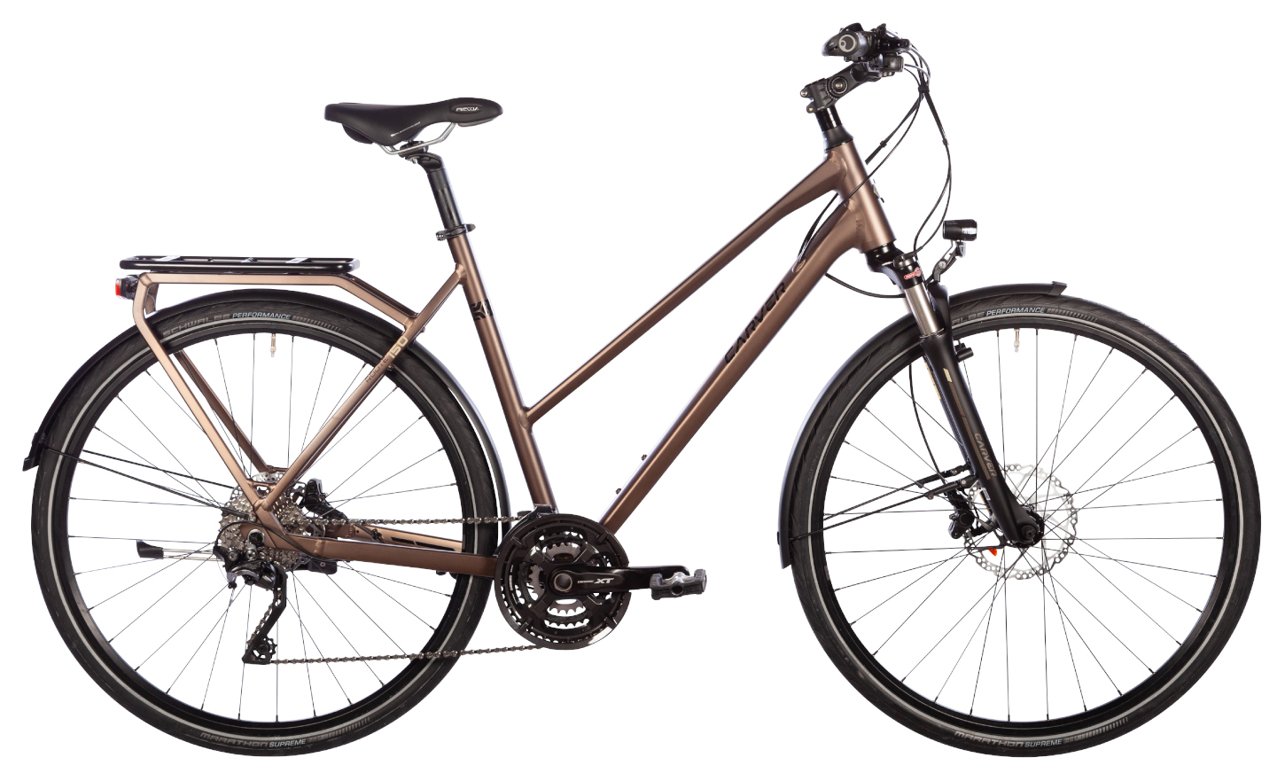 Carver Route 150 Metallicbrown Black Champagne - 28 Zoll - Trapez (2025)