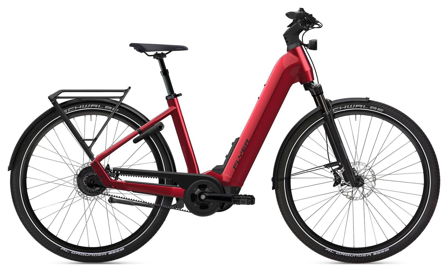 Flyer Upstreet 7.23 Mercury Red Gloss - 750 Wh - 28 Zoll - Tiefeinsteiger (2025)