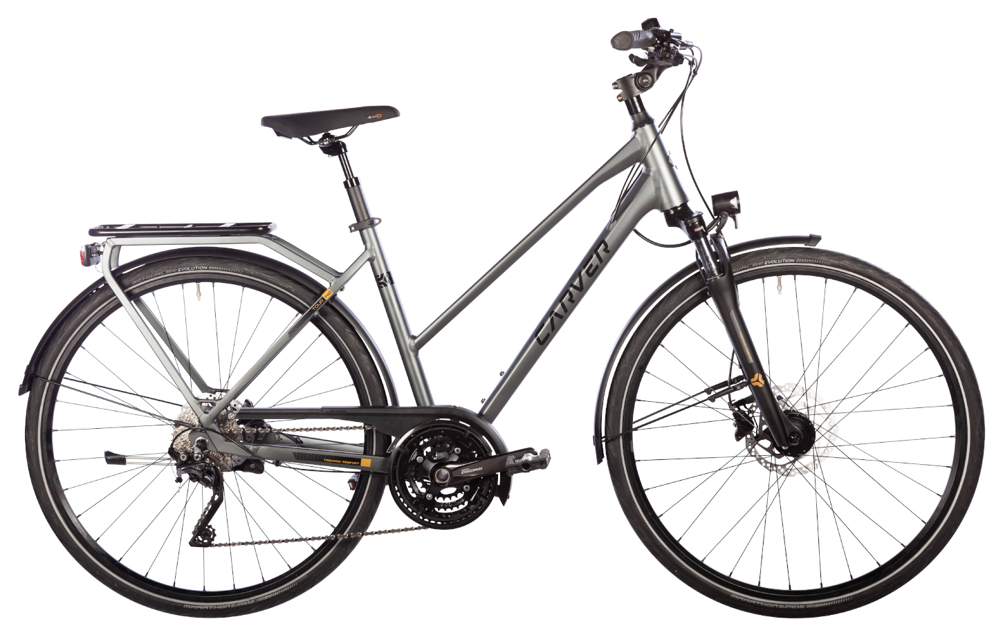 Carver Tour 140 30s Darkanthracite Black Gold - 28 Zoll - Trapez (2025)