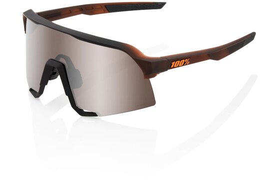 Sport-Sonnenbrillen - 100 Percent S3 matte translucent brown fade / Hiper Silver Mirror Lens