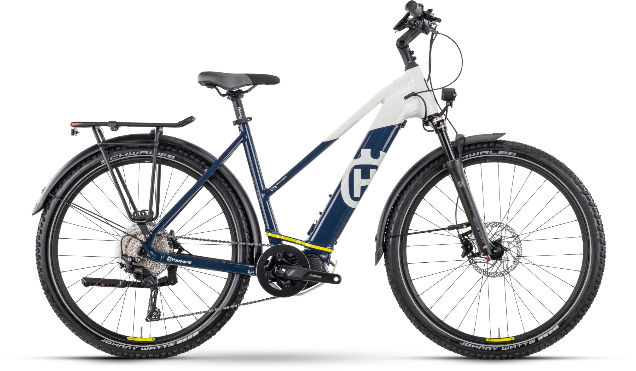 Husqvarna Cross Tourer CT3 Weiß - 630 Wh - 27,5 Zoll - Trapez
