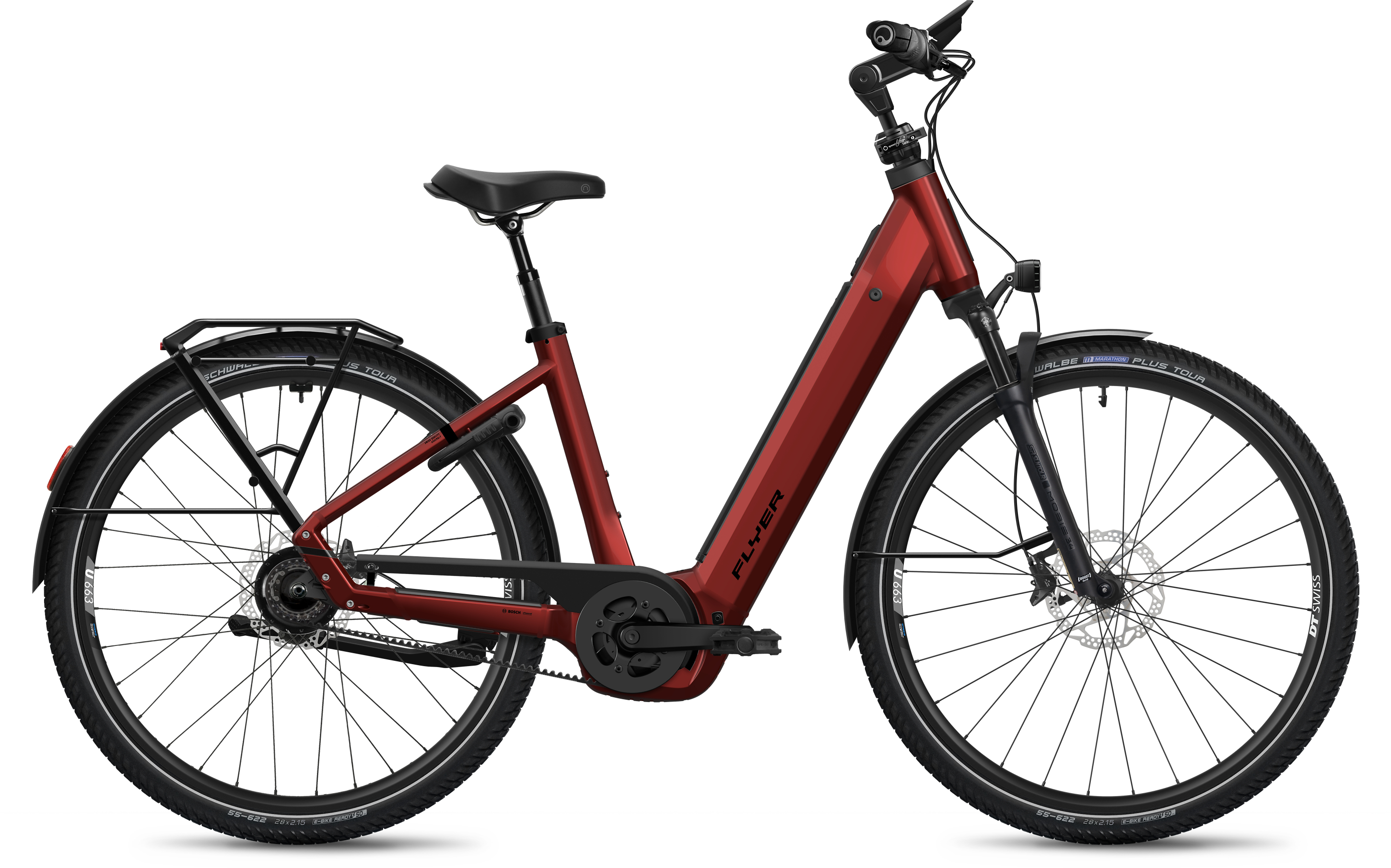 Flyer G2 Gotour 7.43 Jaspis Red Gloss - 800 Wh - 28 Zoll - Tiefeinsteiger (2025)