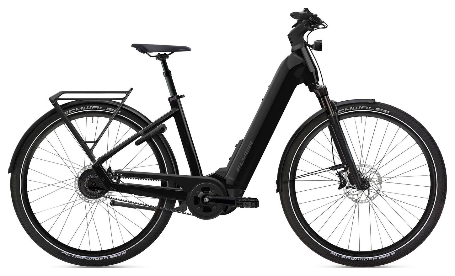 Flyer Upstreet 7.23 Pearl Black Gloss - 750 Wh - 28 Zoll - Tiefeinsteiger (2025)
