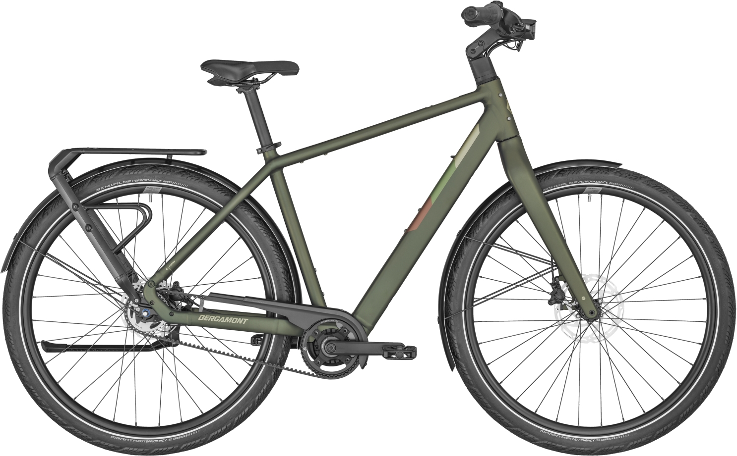 Bergamont E-Vitess Expert Gent Matt Khaki Green - 360 Wh - 28 Zoll - Diamant (2025)