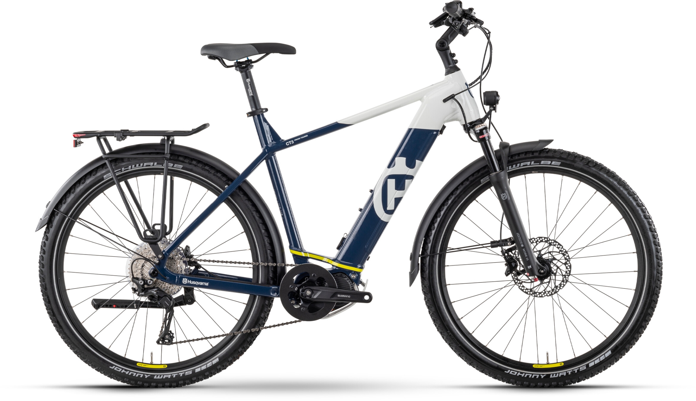 Husqvarna Cross Tourer CT3 White / Blue - 630 Wh - 27,5 Zoll - Diamant (2022)