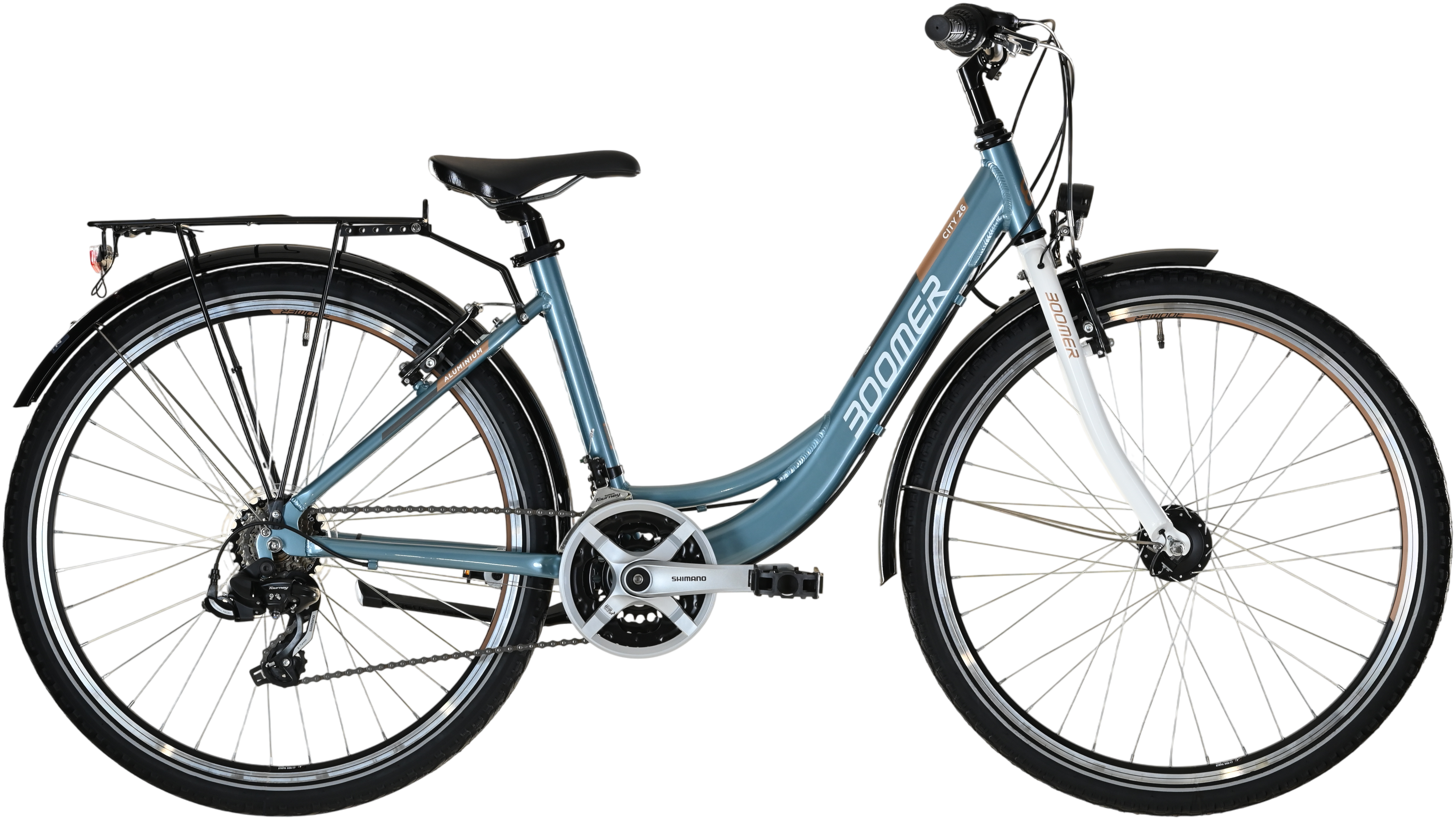 Boomer City 26 Grau - 26 Zoll - Tiefeinsteiger (2024)