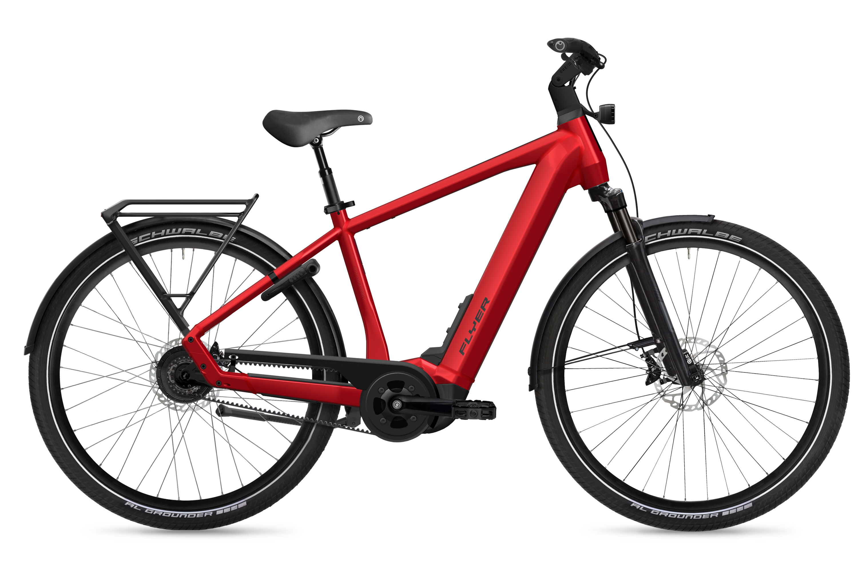 Flyer Upstreet 7.23 Mercury Red Gloss - 750 Wh - 28 Zoll - Diamant (2025)