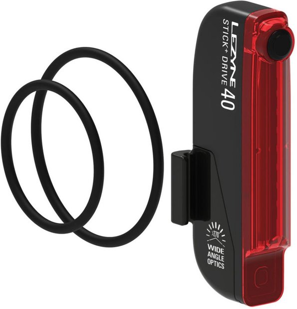 Lezyne Stick+ Akku Rücklicht StVZO Schwarz Modell 2027