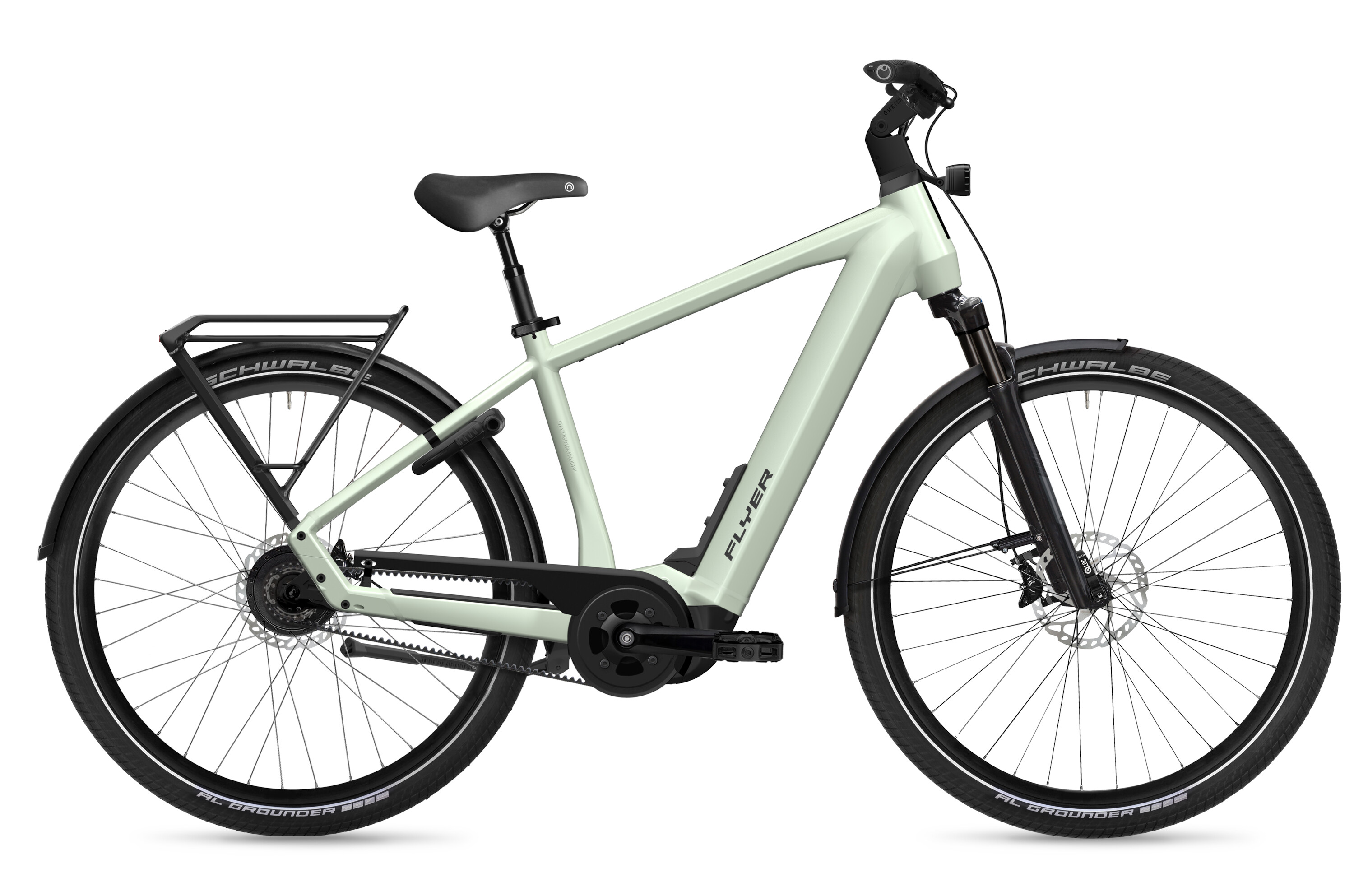 Flyer Upstreet 7.23 Frosty Sage Gloss - 750 Wh - 28 Zoll - Diamant (2025)