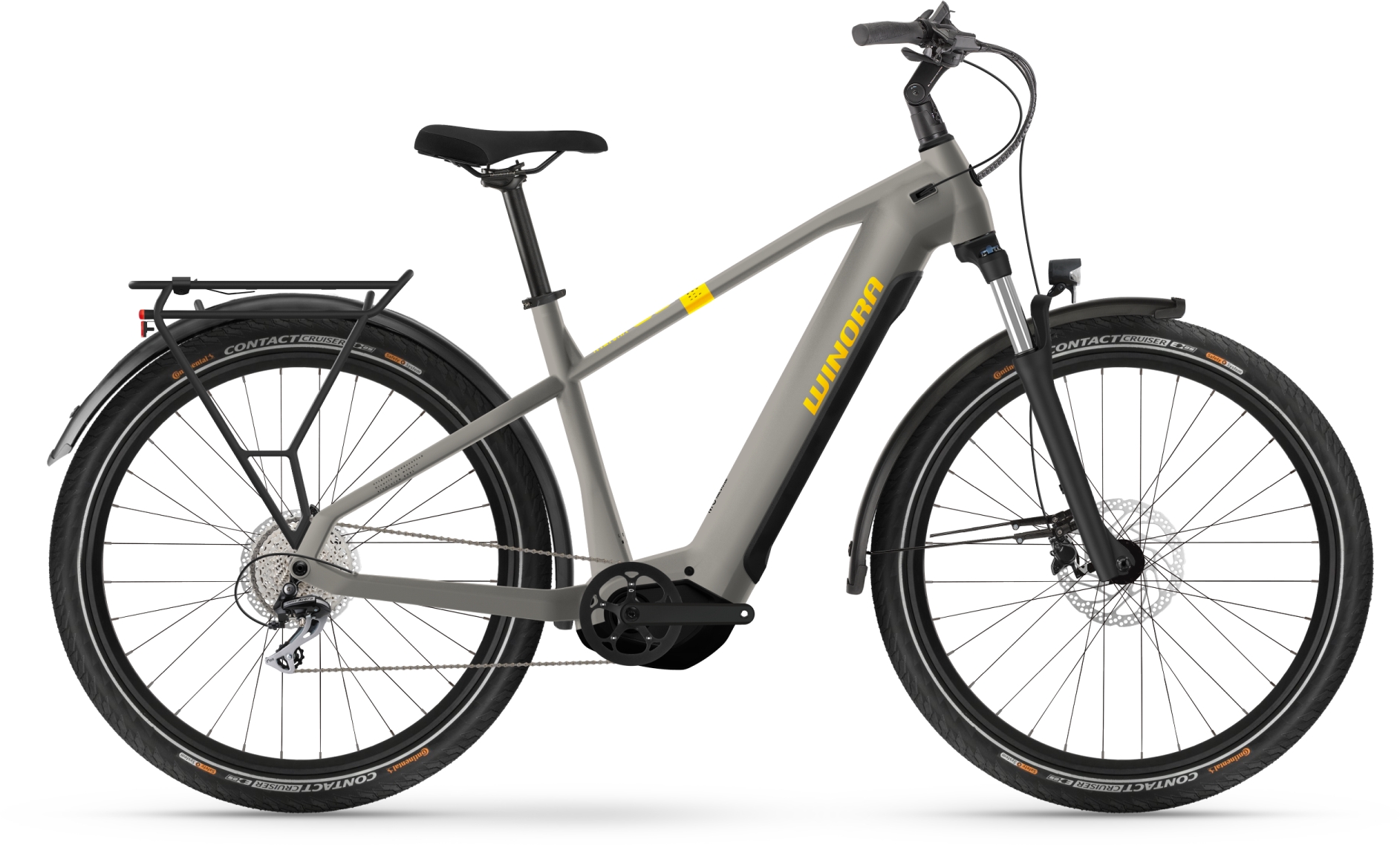 Winora Yucatan X8 Quarz Matt - 720 Wh - 27.5 Zoll - Diamant (2024)