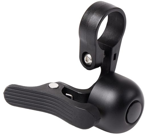 Lunivo Fahrradklingel E-Bike links - schwarz - Größe Ø 22,2 mm