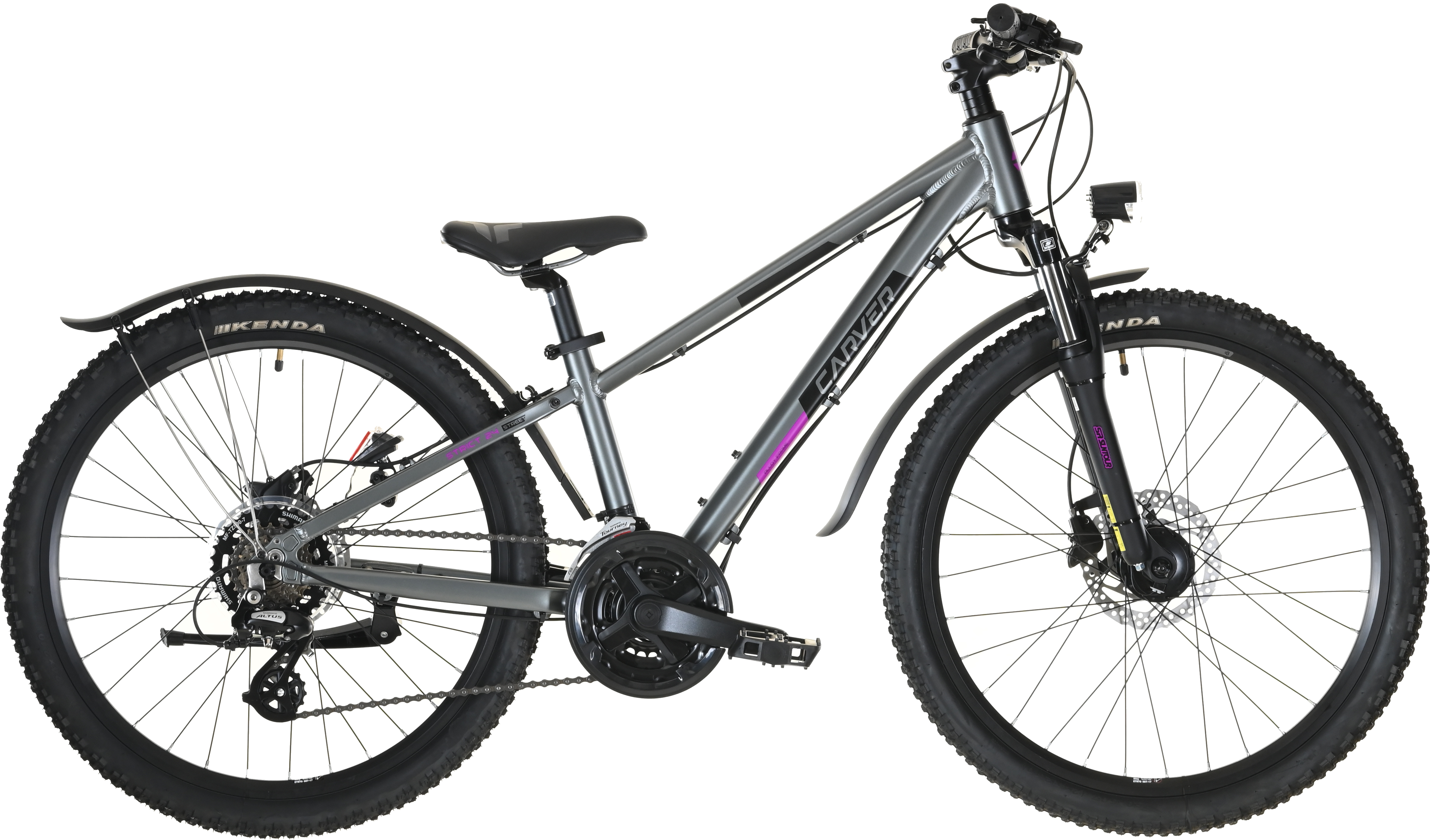 Carver Strict 24 HD Street Girl Anthracite/Black/Purple Neon - 24 Zoll - Diamant (2025)