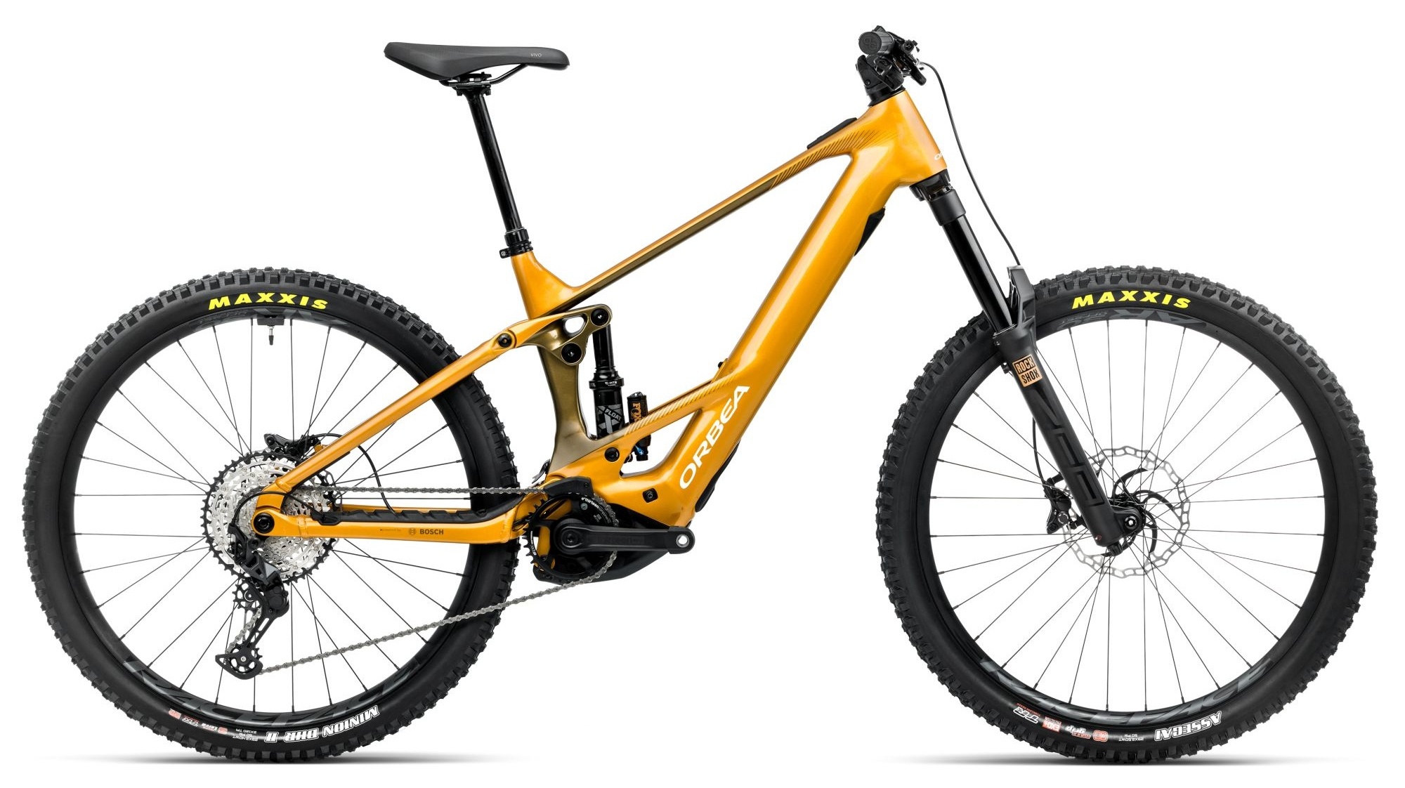 Orbea Wild H20 Bumblebee Yellow-Metallic Olive Green - 750 Wh - 29 Zoll - Fully (2025)