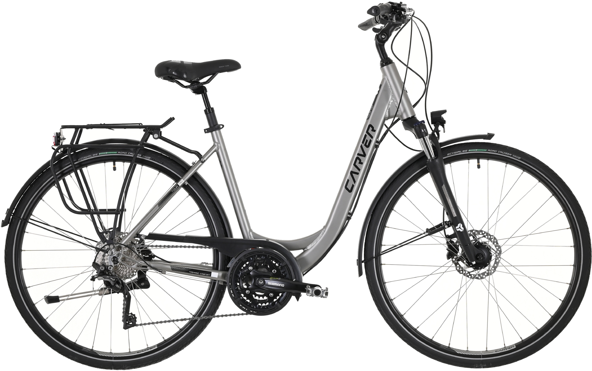 Carver Tour 130 Grau - 28 Zoll - Tiefeinsteiger (2025)