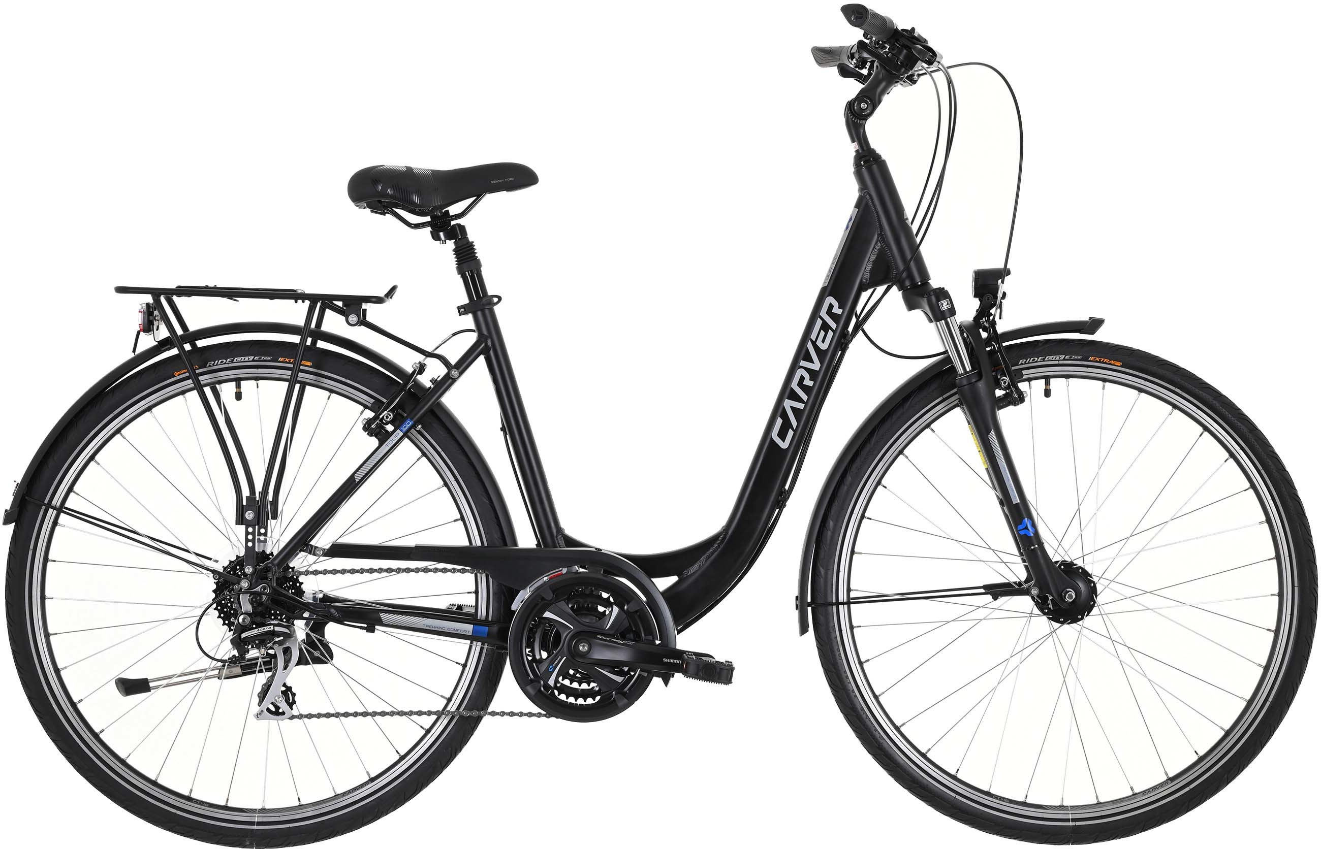 Carver Tour 100 Schwarz - 28 Zoll - Tiefeinsteiger (2025)