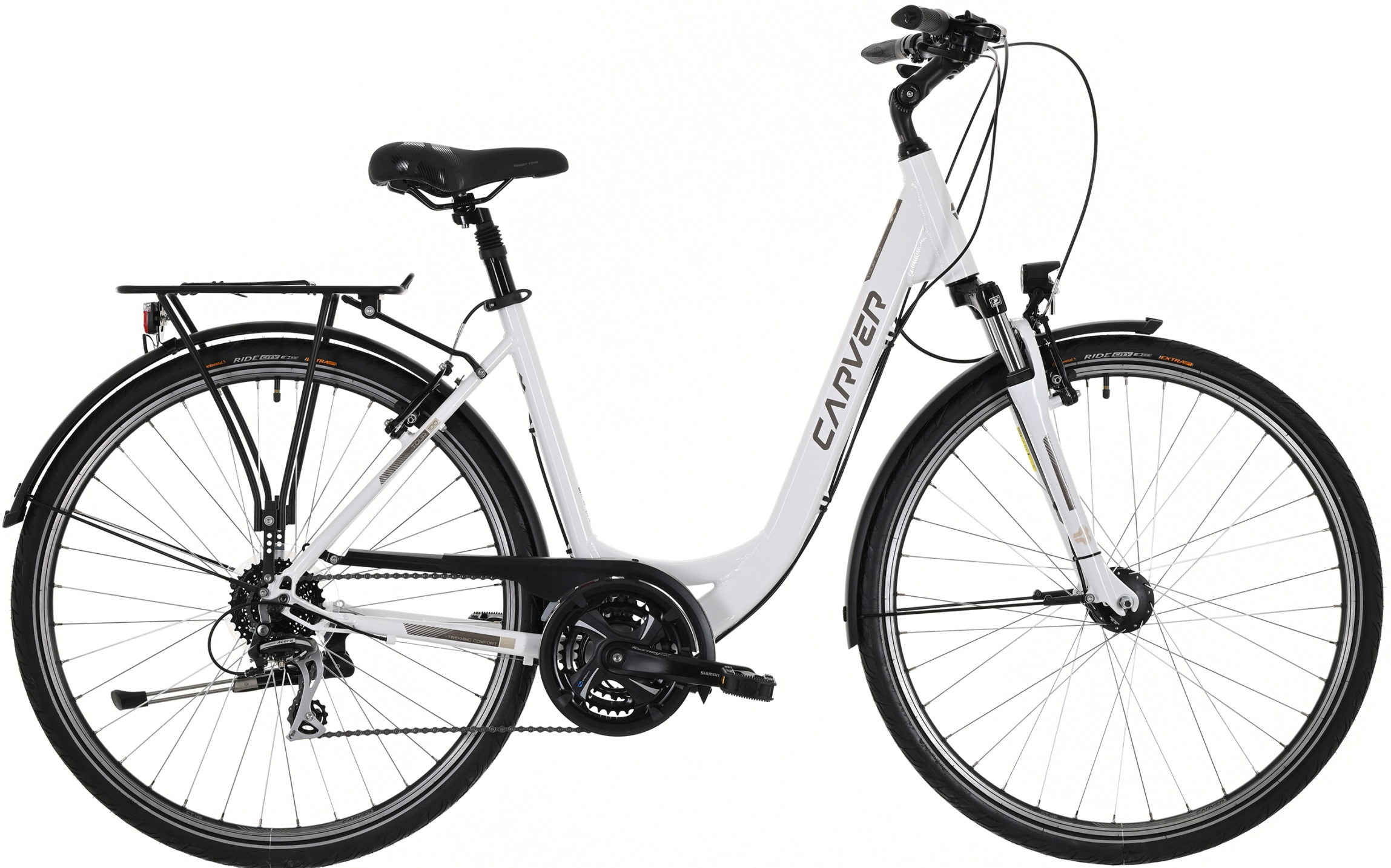 Carver Tour 100 Weiß - 28 Zoll - Tiefeinsteiger (2025)