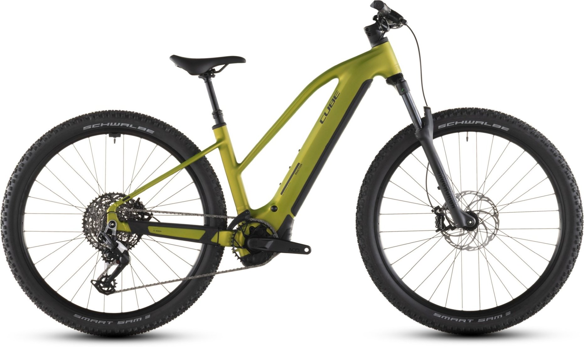 Cube Reaction Hybrid Race 800 lizard´n´black - 800 Wh - 27.5 Zoll - Trapez (2026)