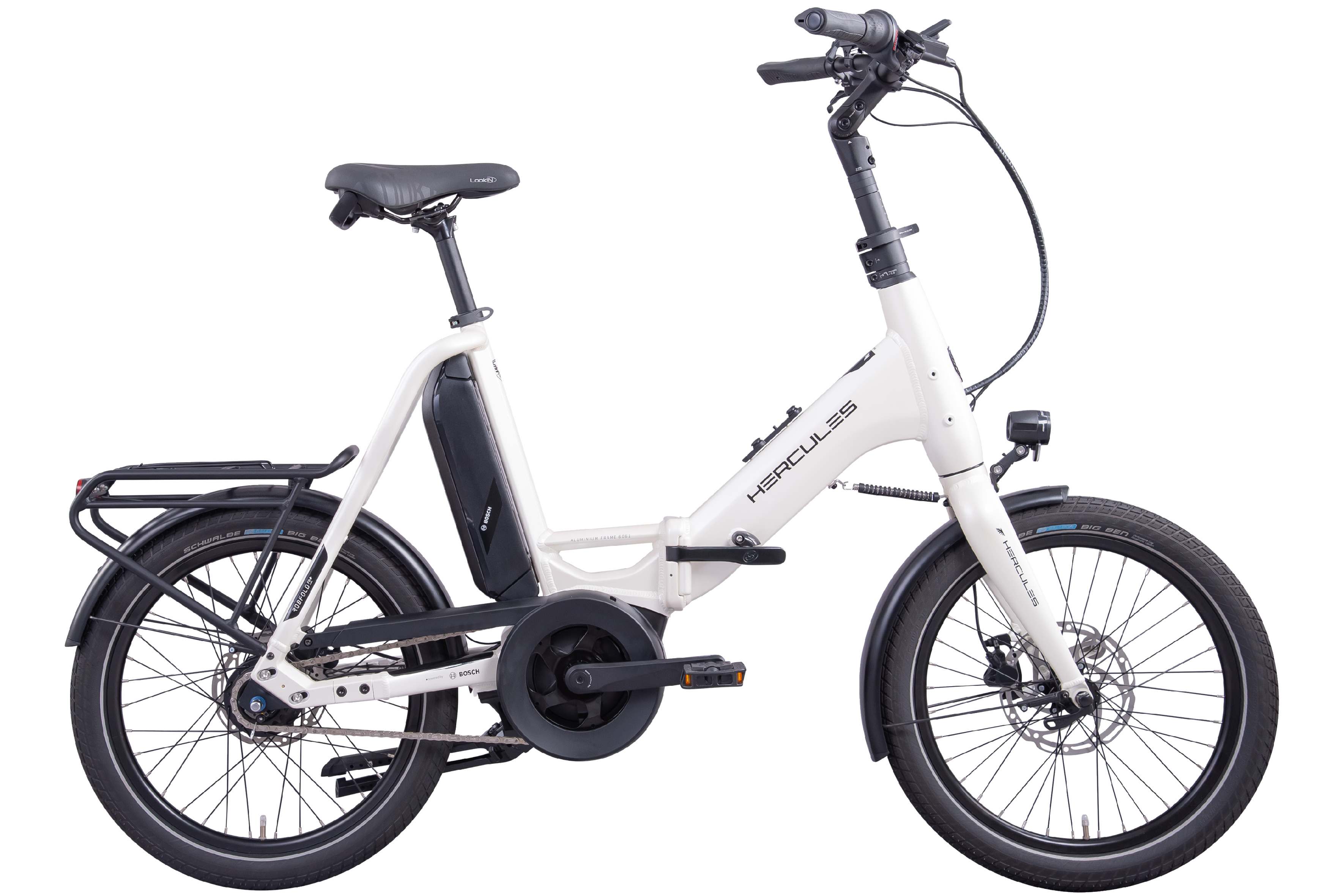 Hercules Rob Fold R8+ Pearlwhite-glossy - 545 Wh - 20 Zoll - Faltrahmen (2026)