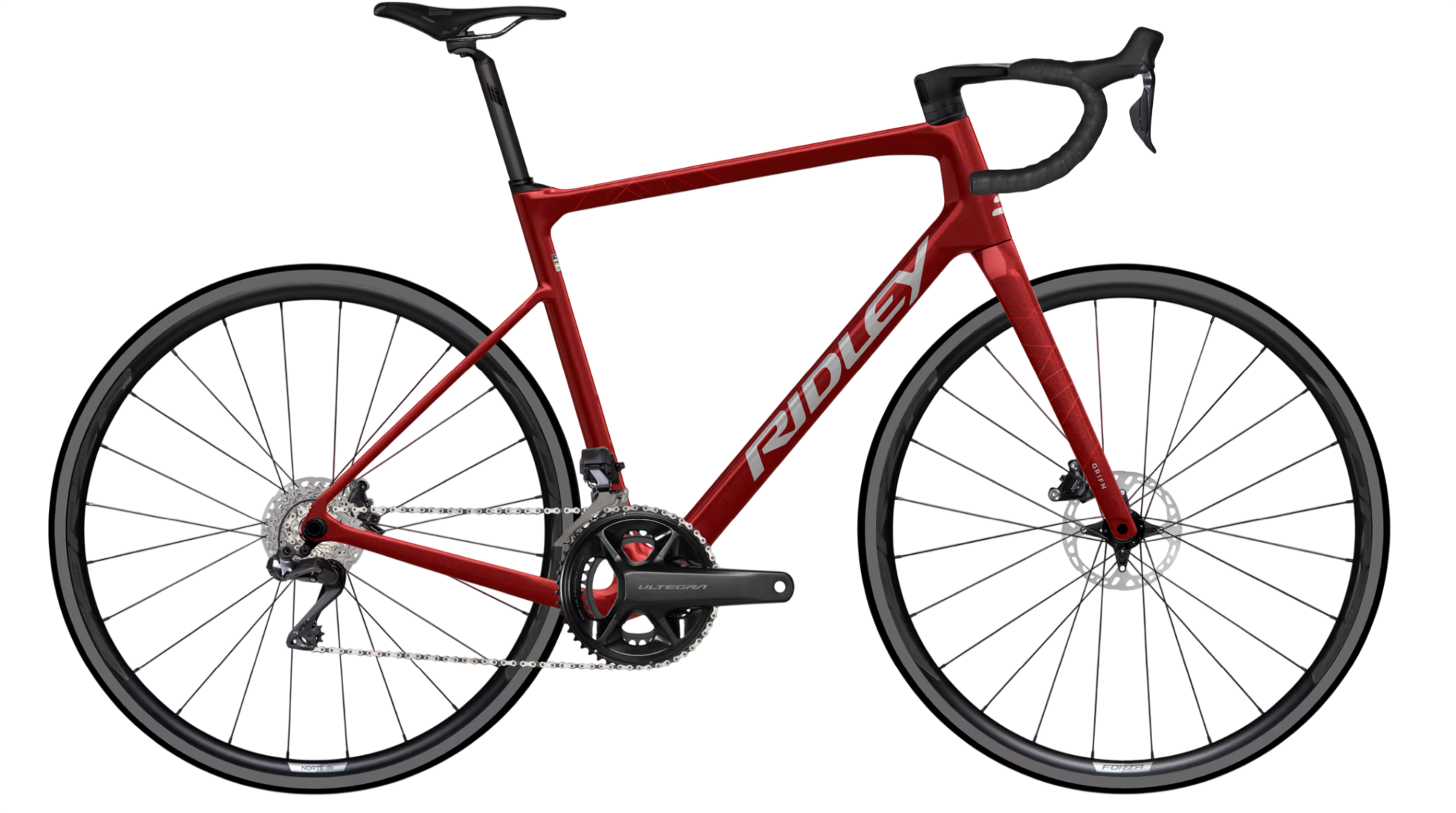 Ridley Grifn Candy Red Metallic Silver - 28 Zoll - Diamant (2026)